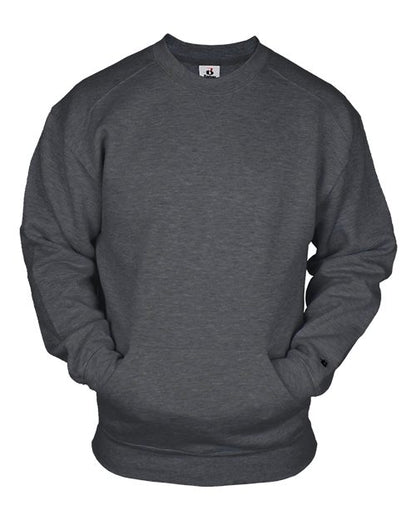 Badger Unisex Pocket Crewneck Sweatshirt 3970