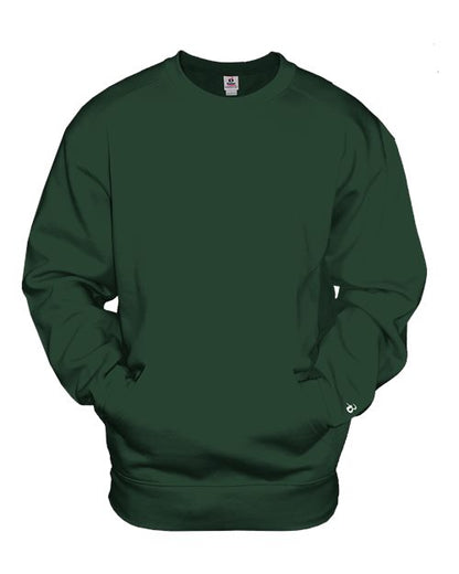 Badger Unisex Pocket Crewneck Sweatshirt 3970