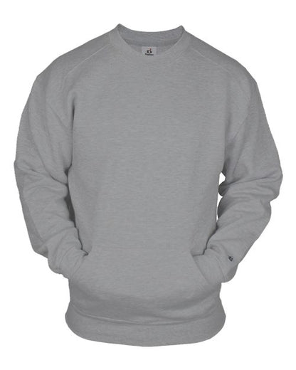 Badger Unisex Pocket Crewneck Sweatshirt 3970