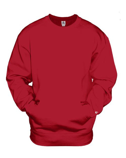 Badger Unisex Pocket Crewneck Sweatshirt 3970
