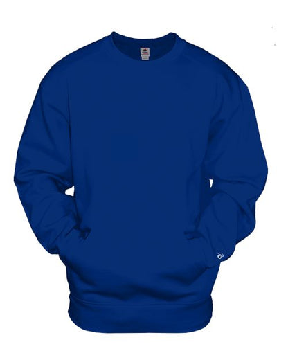 Badger Unisex Pocket Crewneck Sweatshirt 3970