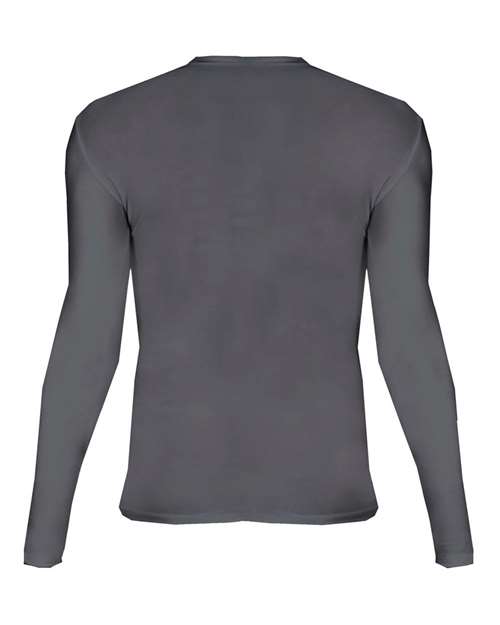 Custom EmbroideredBadger Men's Pro-Compression Long Sleeve T-Shirt 4015 Graphite