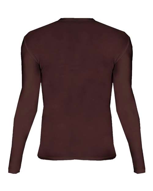 Custom EmbroideredBadger Men's Pro-Compression Long Sleeve T-Shirt 4015 Maroon