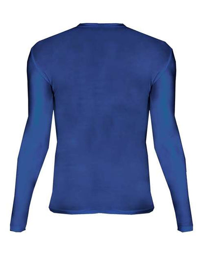 Custom EmbroideredBadger Men's Pro-Compression Long Sleeve T-Shirt 4015 Royal