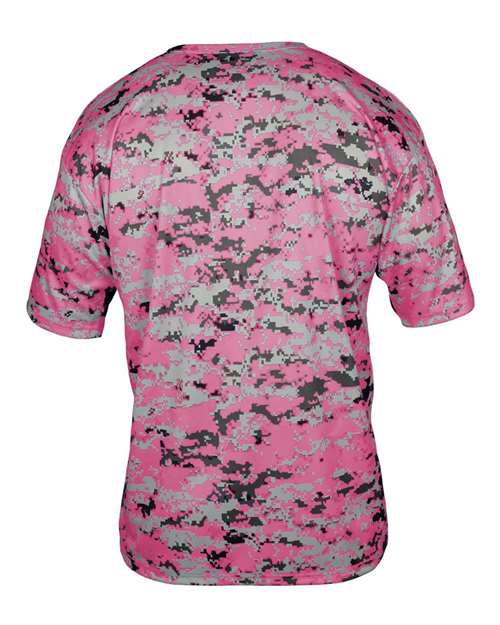 Badger Youth Digital Camo T-Shirt 2180 Pink Digital