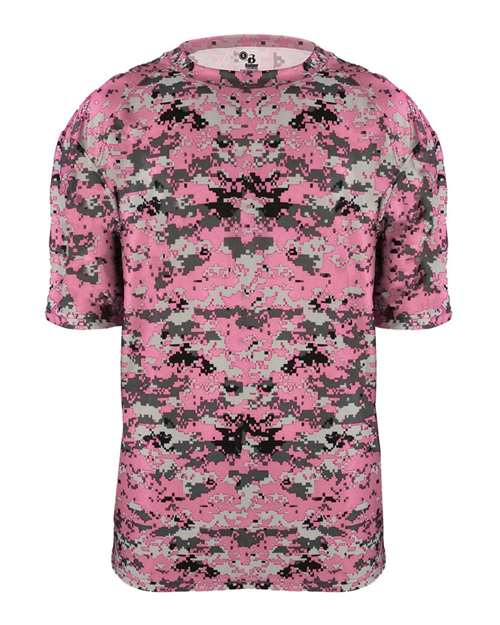 Badger Youth Digital Camo T-Shirt 2180 Pink Digital