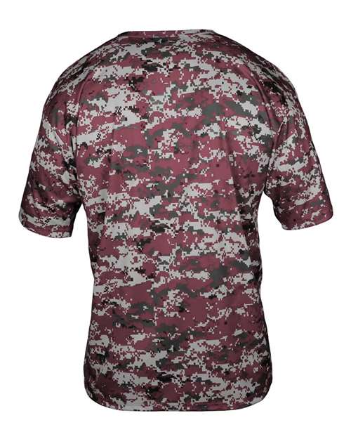 Badger Youth Digital Camo T-Shirt 2180 Maroon Digital