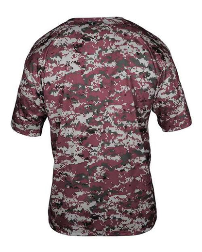 Badger Youth Digital Camo T-Shirt 2180 Maroon Digital