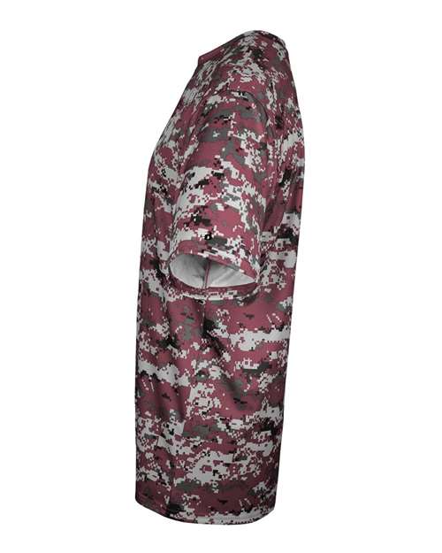 Badger Youth Digital Camo T-Shirt 2180 Maroon Digital