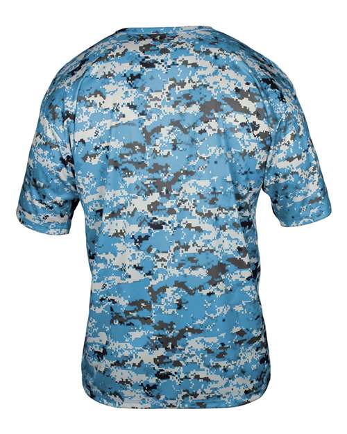 Badger Youth Digital Camo T-Shirt 2180 Columbia Blue Digital