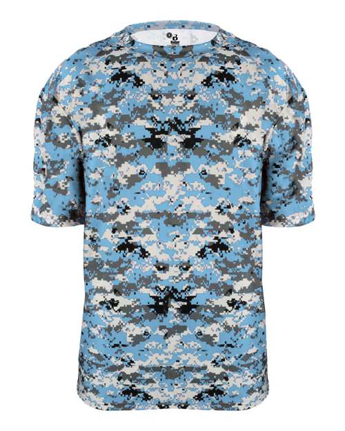 Badger Youth Digital Camo T-Shirt 2180 Columbia Blue Digital