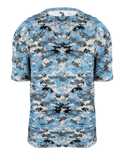 Badger Youth Digital Camo T-Shirt 2180 Columbia Blue Digital