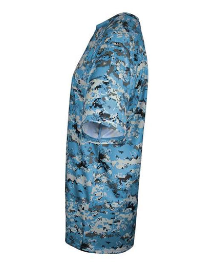 Badger Youth Digital Camo T-Shirt 2180 Columbia Blue Digital