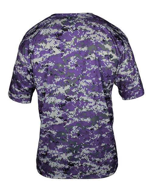 Badger Youth Digital Camo T-Shirt 2180 Purple Digital
