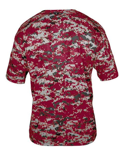 Badger Youth Digital Camo T-Shirt 2180 Cardinal Digital
