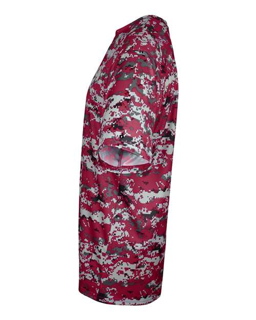 Badger Youth Digital Camo T-Shirt 2180 Cardinal Digital
