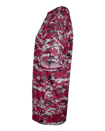 Badger Youth Digital Camo T-Shirt 2180 Cardinal Digital