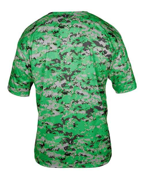 Badger Youth Digital Camo T-Shirt 2180 Kelly Digital