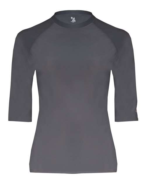 Custom EmbroideredBadger Men's Pro-Compression Half Sleeve T-Shirt 4026 Graphite