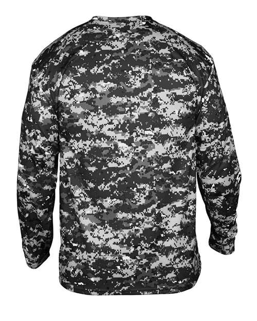 Badger Youth Digital Camo Long Sleeve T-Shirt 2184