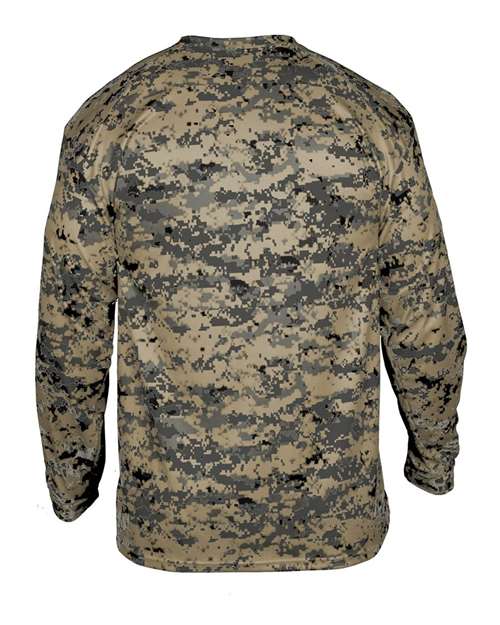 Badger Youth Digital Camo Long Sleeve T-Shirt 2184