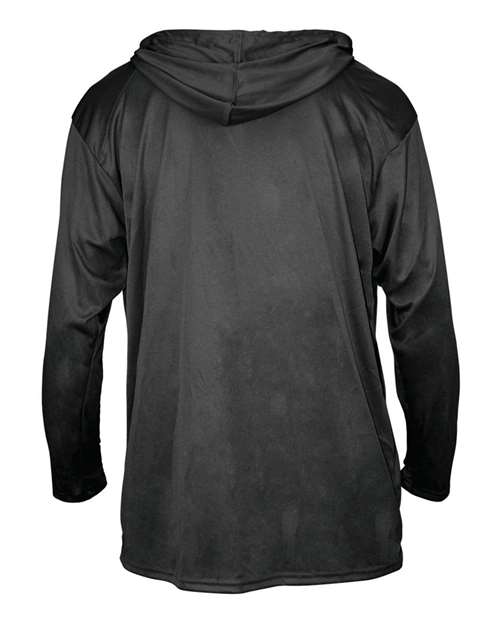 Badger B-Core Hooded Long Sleeve T-Shirt 4105 Black