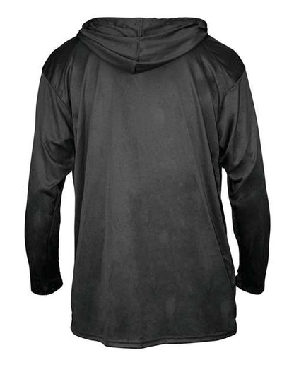 Badger B-Core Hooded Long Sleeve T-Shirt 4105 Black