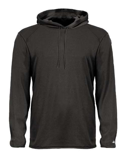 Badger B-Core Hooded Long Sleeve T-Shirt 4105 Black