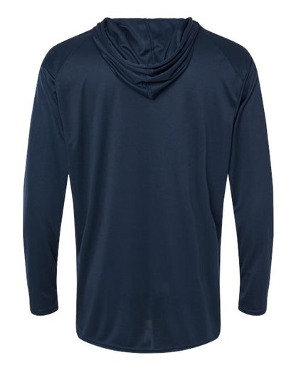 Badger B-Core Hooded Long Sleeve T-Shirt 4105 Navy