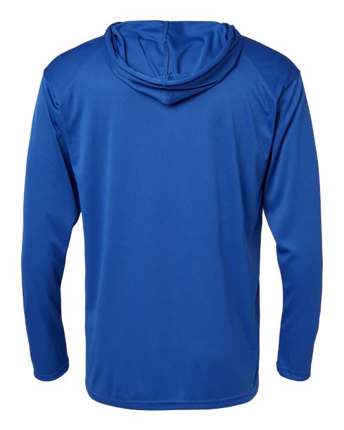 Badger B-Core Hooded Long Sleeve T-Shirt 4105 Royal