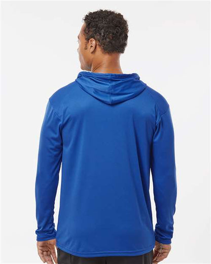 Badger B-Core Hooded Long Sleeve T-Shirt 4105 Royal