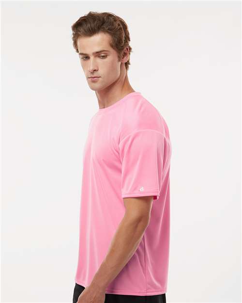 Badger B-Core Sport Shoulders T-Shirt 4120 Pink