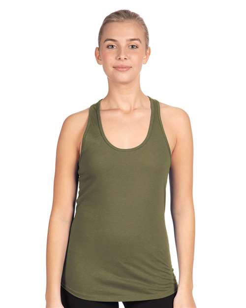 Next Level Women's Ideal Racerback Tank 1533 Military Green