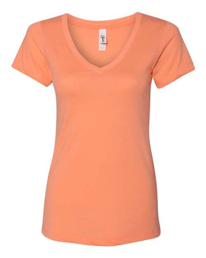 Next Level Women's Ideal V-Neck T-Shirt 1540 Light Orange