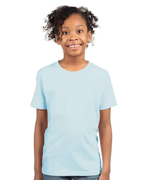 Next Level Youth Cotton T-Shirt 3310 Light Blue