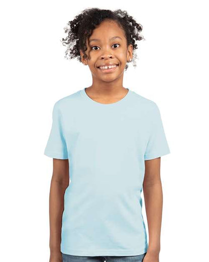 Next Level Youth Cotton T-Shirt 3310 Light Blue