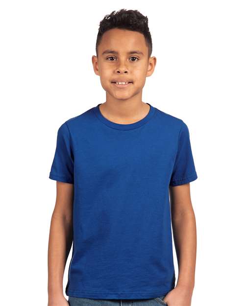 Next Level Youth Cotton T-Shirt 3310 Royal