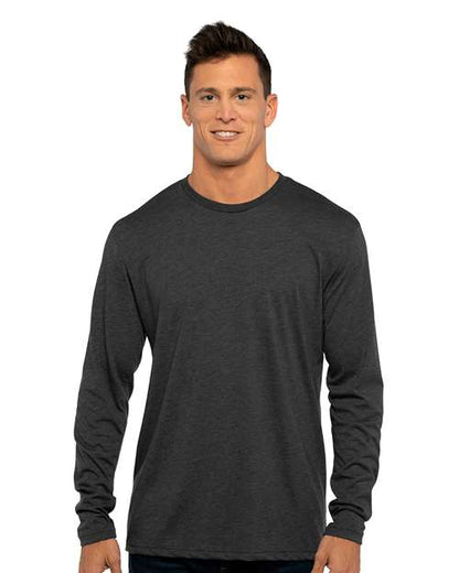 Custom Embroidered  Next Level Triblend Long Sleeve T-Shirt 6071  