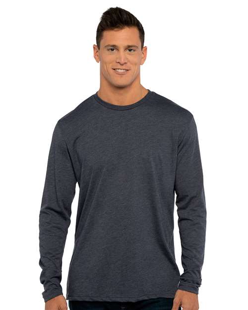 Custom Embroidered  Next Level Triblend Long Sleeve T-Shirt 6071  