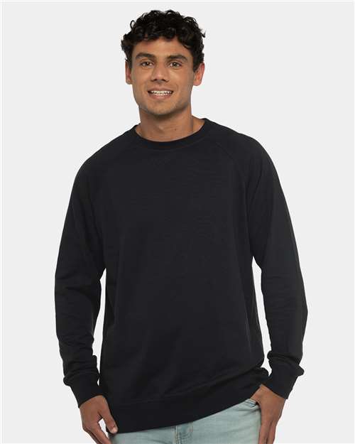 Custom Embroidered  Next Level Laguna Raglan Crewneck Sweatshirt 9000  