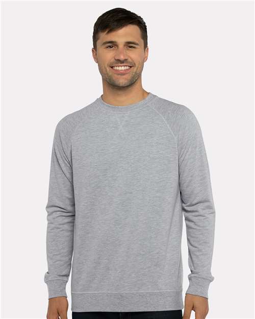 Custom Embroidered  Next Level Laguna Raglan Crewneck Sweatshirt 9000  