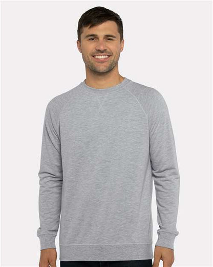 Custom Embroidered  Next Level Laguna Raglan Crewneck Sweatshirt 9000  
