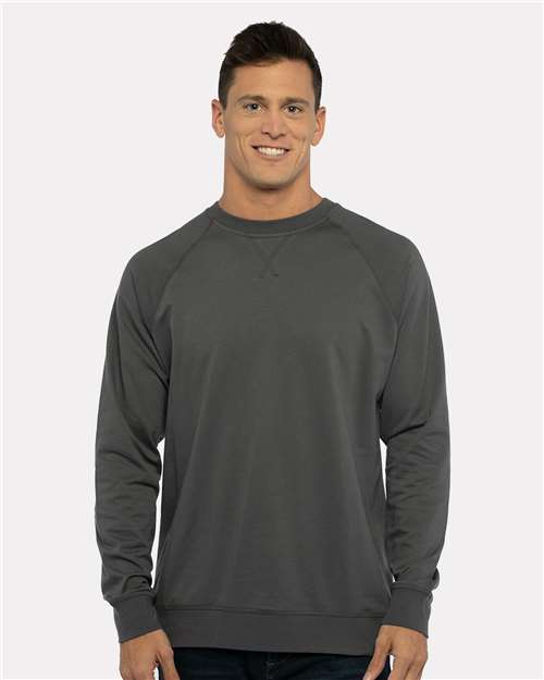 Custom Embroidered  Next Level Laguna Raglan Crewneck Sweatshirt 9000  