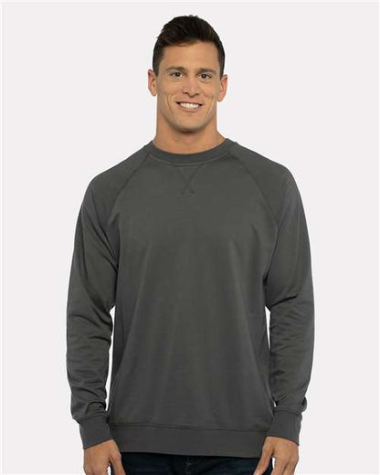 Custom Embroidered  Next Level Laguna Raglan Crewneck Sweatshirt 9000  