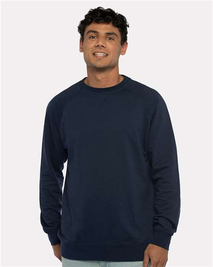Custom Embroidered  Next Level Laguna Raglan Crewneck Sweatshirt 9000  