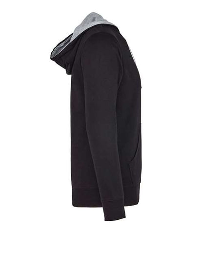 Next Level Laguna Hoodie 9301 Black/ Heather Grey
