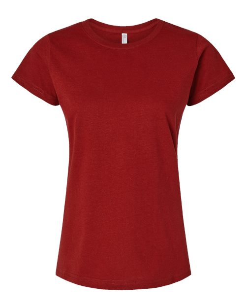 LAT Women's Fine Jersey Tee 3516 Garnet