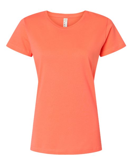 LAT Women's Fine Jersey Tee 3516 Papaya