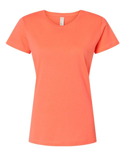 LAT Women's Fine Jersey Tee 3516 Papaya