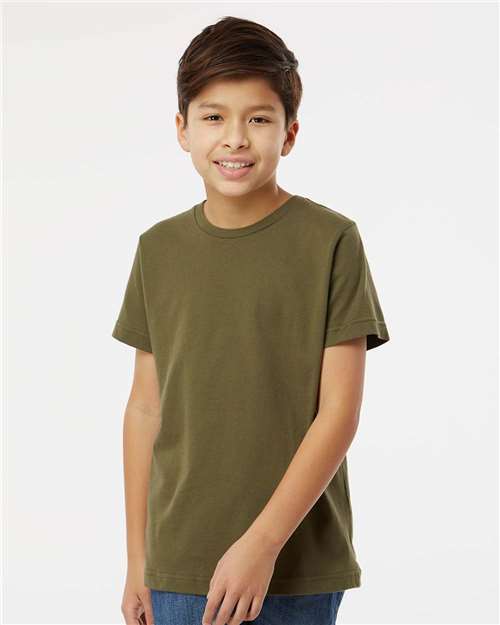 LAT Youth Fine Jersey Tee 6101 Military Green